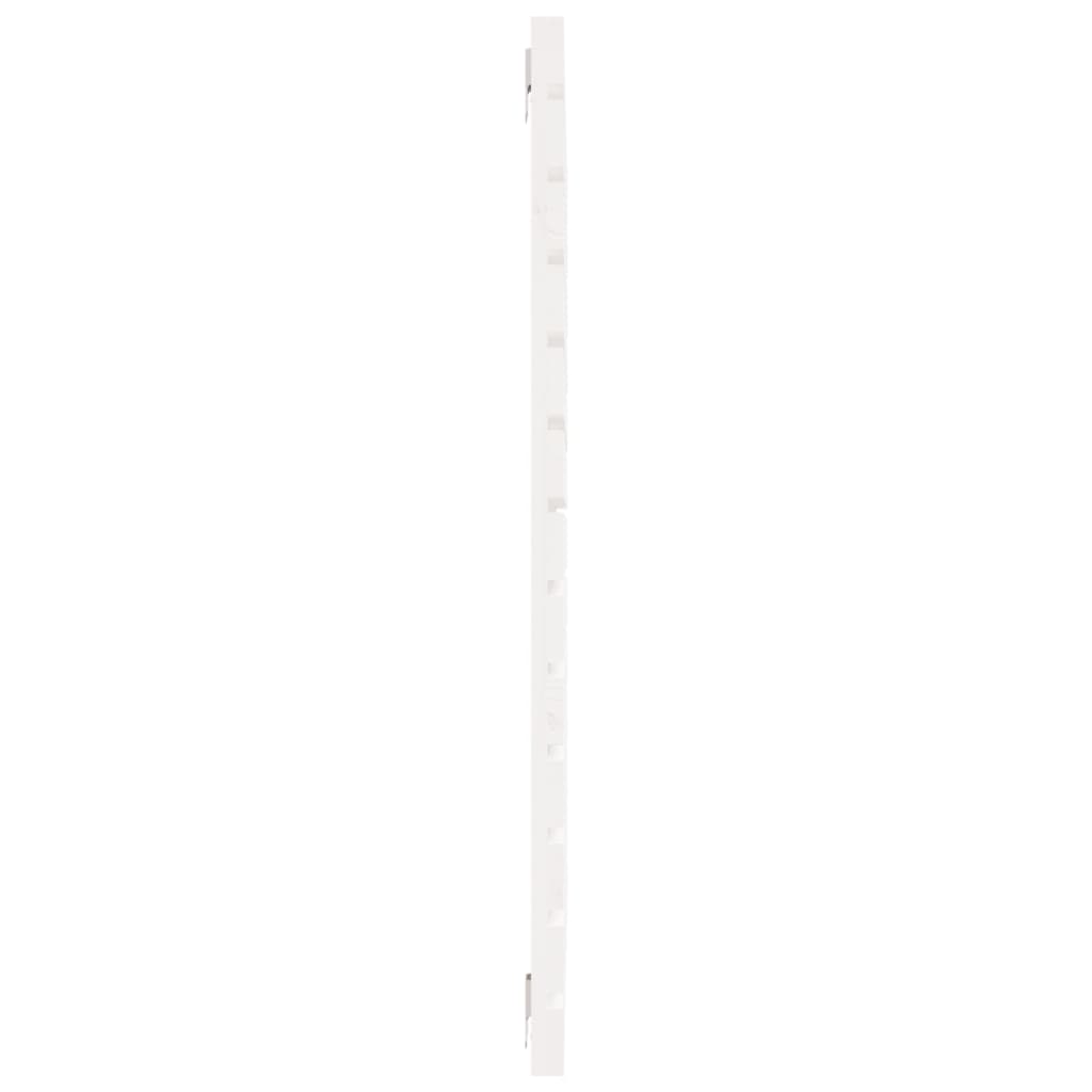 Veggmontert sengegavl hvit 96x3x91,5 cm heltre furu