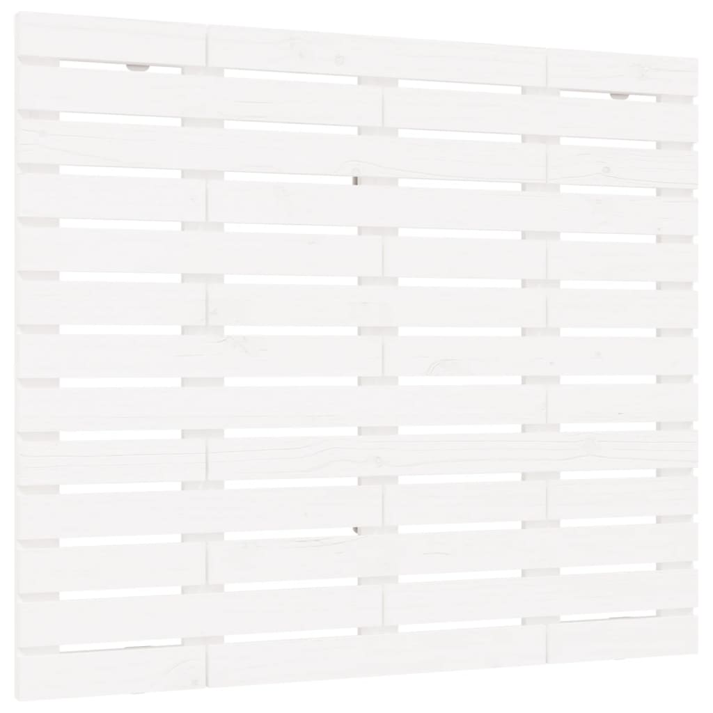Veggmontert sengegavl hvit 81x3x91,5 cm heltre furu