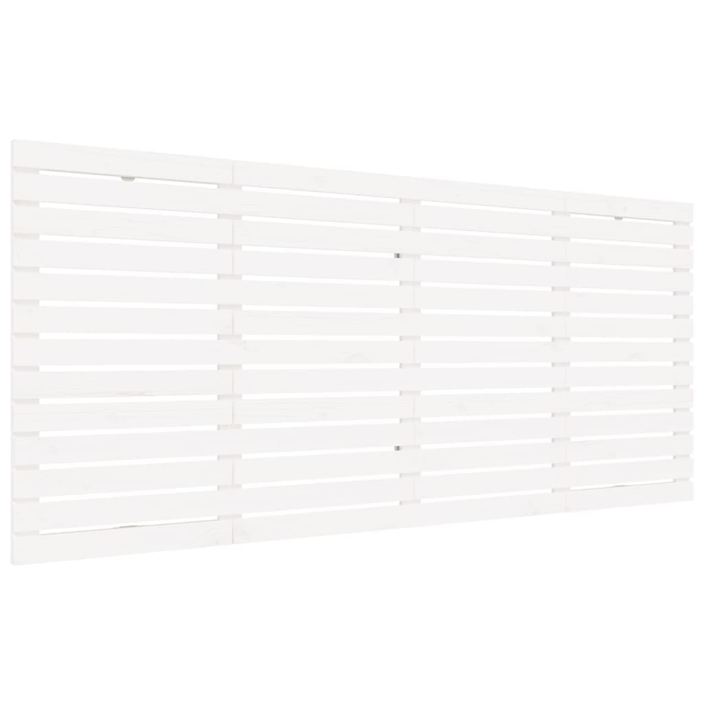 Veggmontert sengegavl hvit 166x3x91,5 cm heltre furu