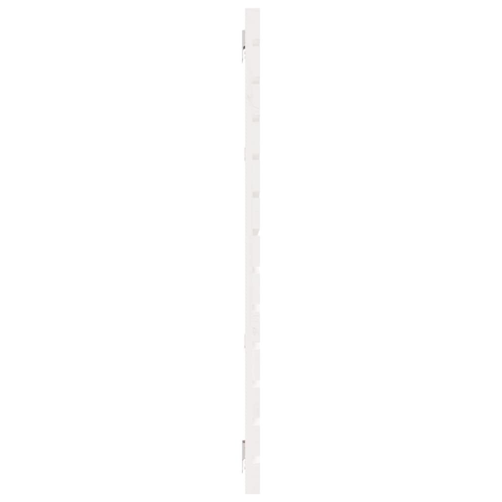 Veggmontert sengegavl hvit 166x3x91,5 cm heltre furu