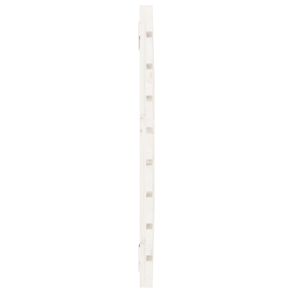 Veggmontert sengegavl hvit 96x3x63 cm heltre furu