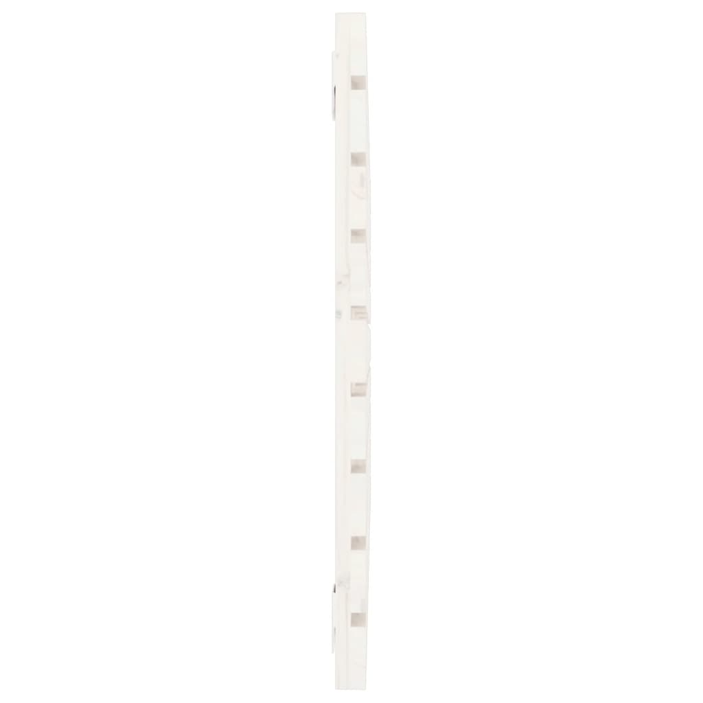 Veggmontert sengegavl hvit 81x3x63 cm heltre furu