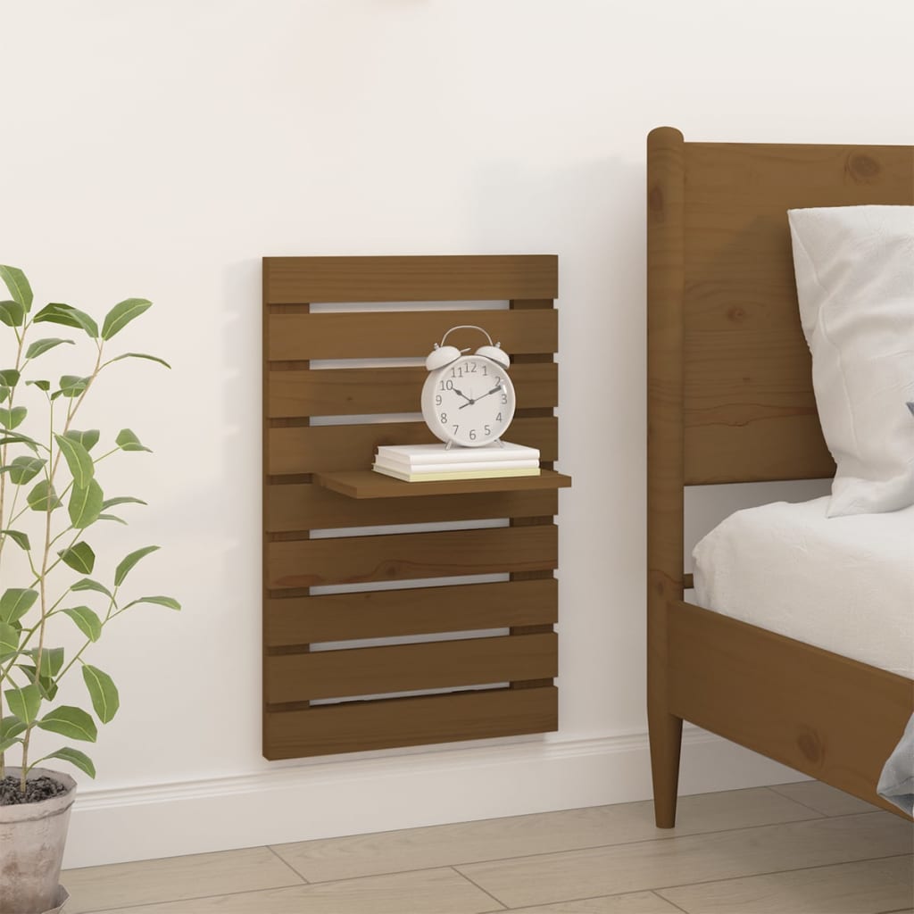 Vegghyller 2 stk honningbrun heltre furu