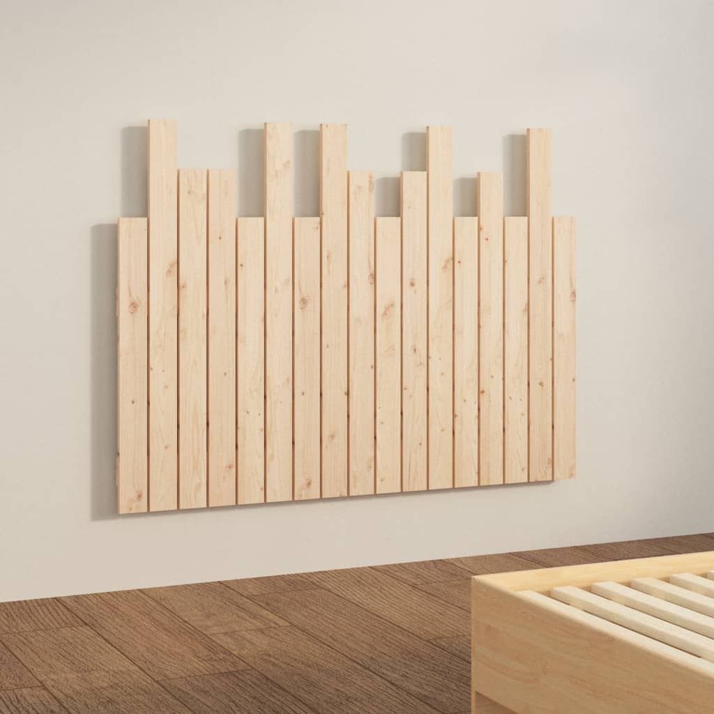 Veggmontert sengegavl 108x3x80 cm heltre furu
