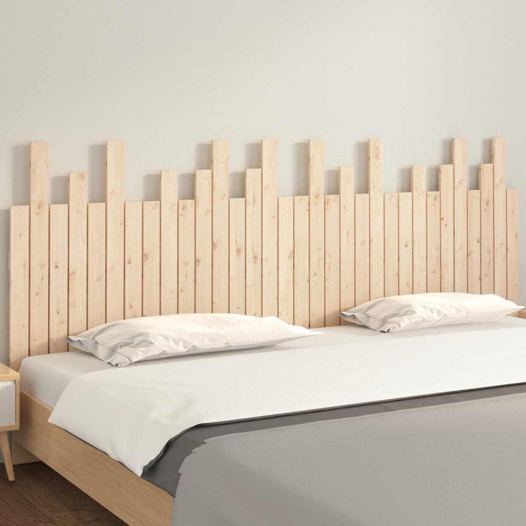 Veggmontert sengegavl 204x3x80 cm heltre furu