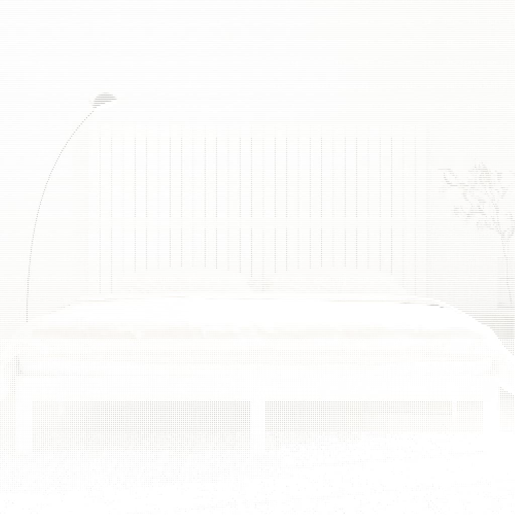 Veggmontert sengegavl hvit 185x3x110 cm heltre furu