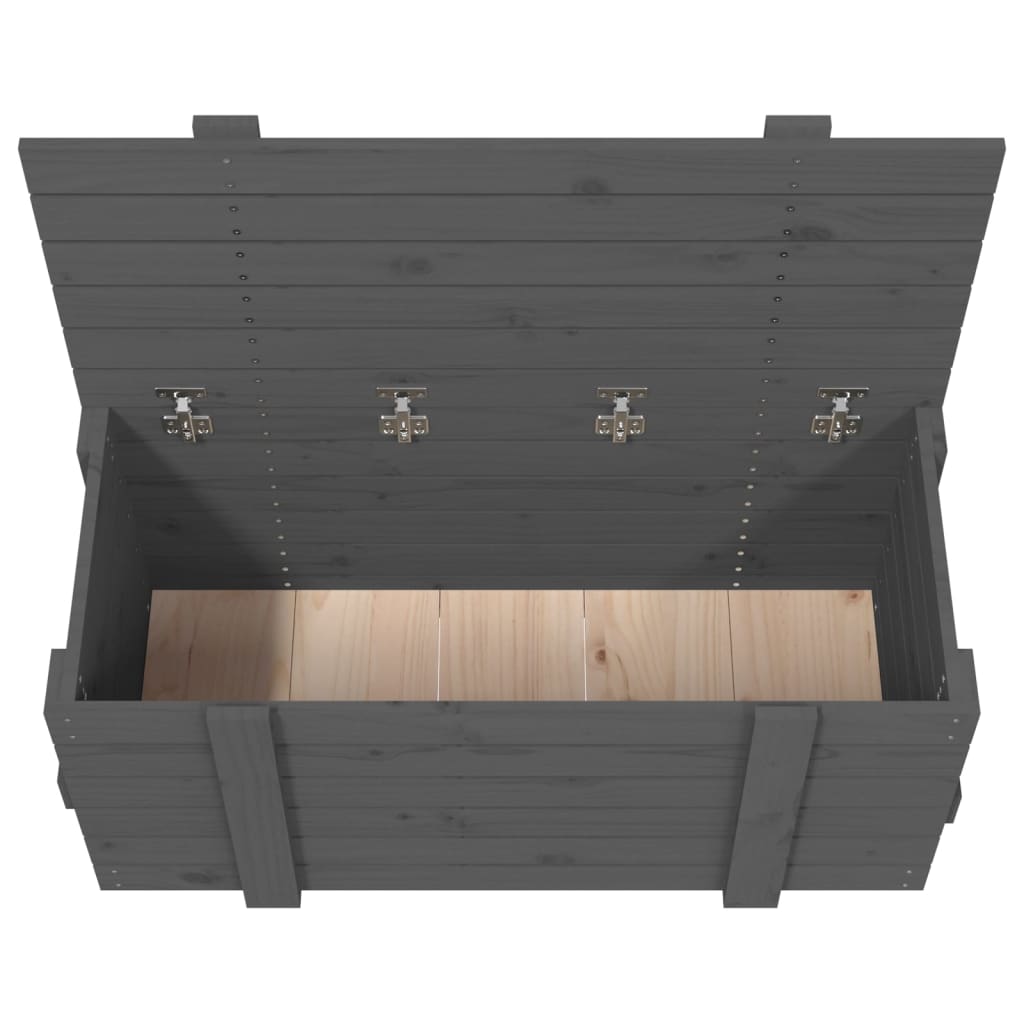 Putekasse grå 91x40,5x42 cm heltre furu
