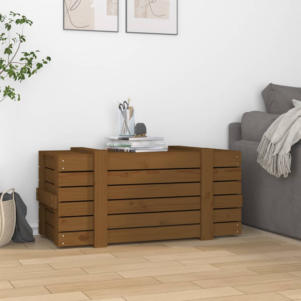 Putekasse honningbrun 91x40,5x42 cm heltre furu
