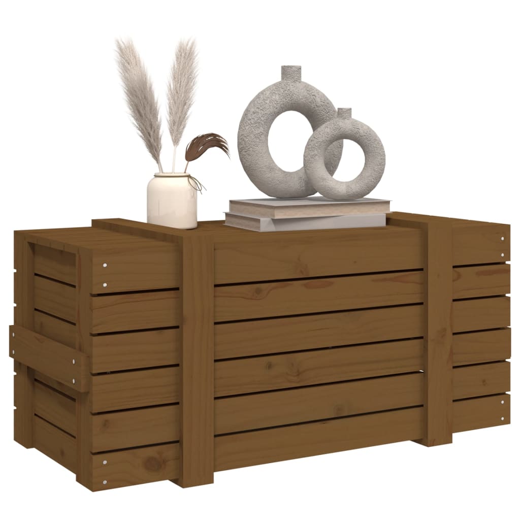 Putekasse honningbrun 91x40,5x42 cm heltre furu