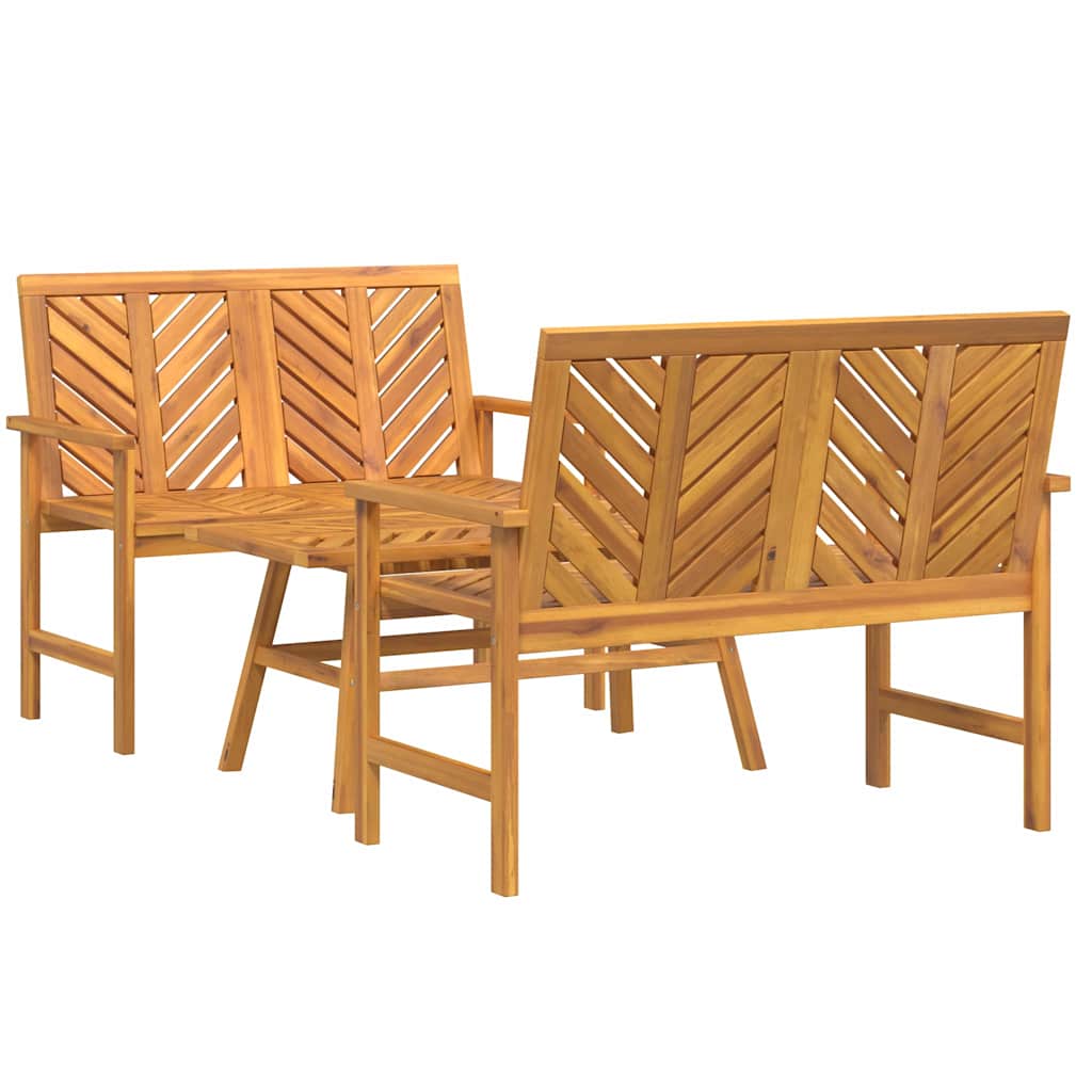 Hage lounge sett 3 pcs Brun Solid akasietre