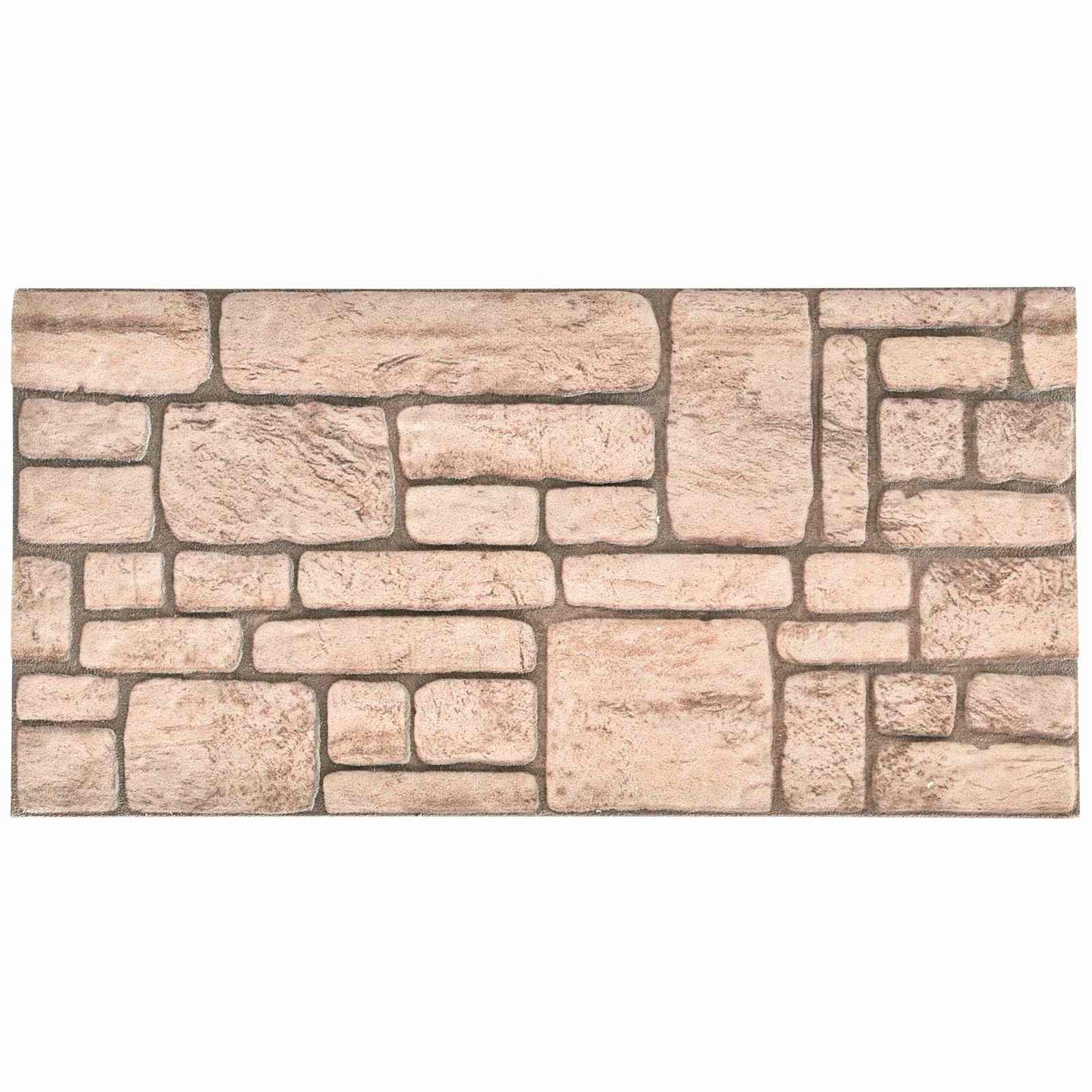 Veggpaneler 10 pcs Beige 100 x 50 cm EPS Skum