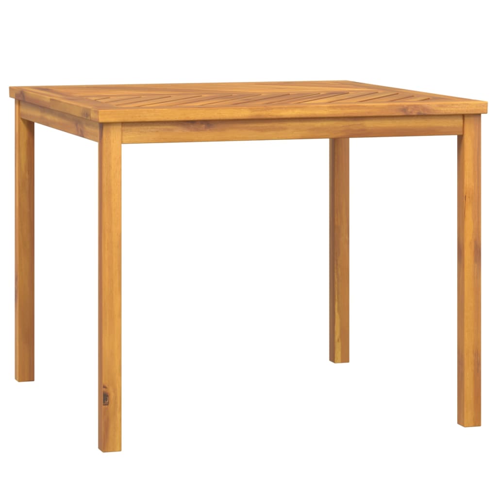 Hagespisebord 90x90x74 cm heltre akasie