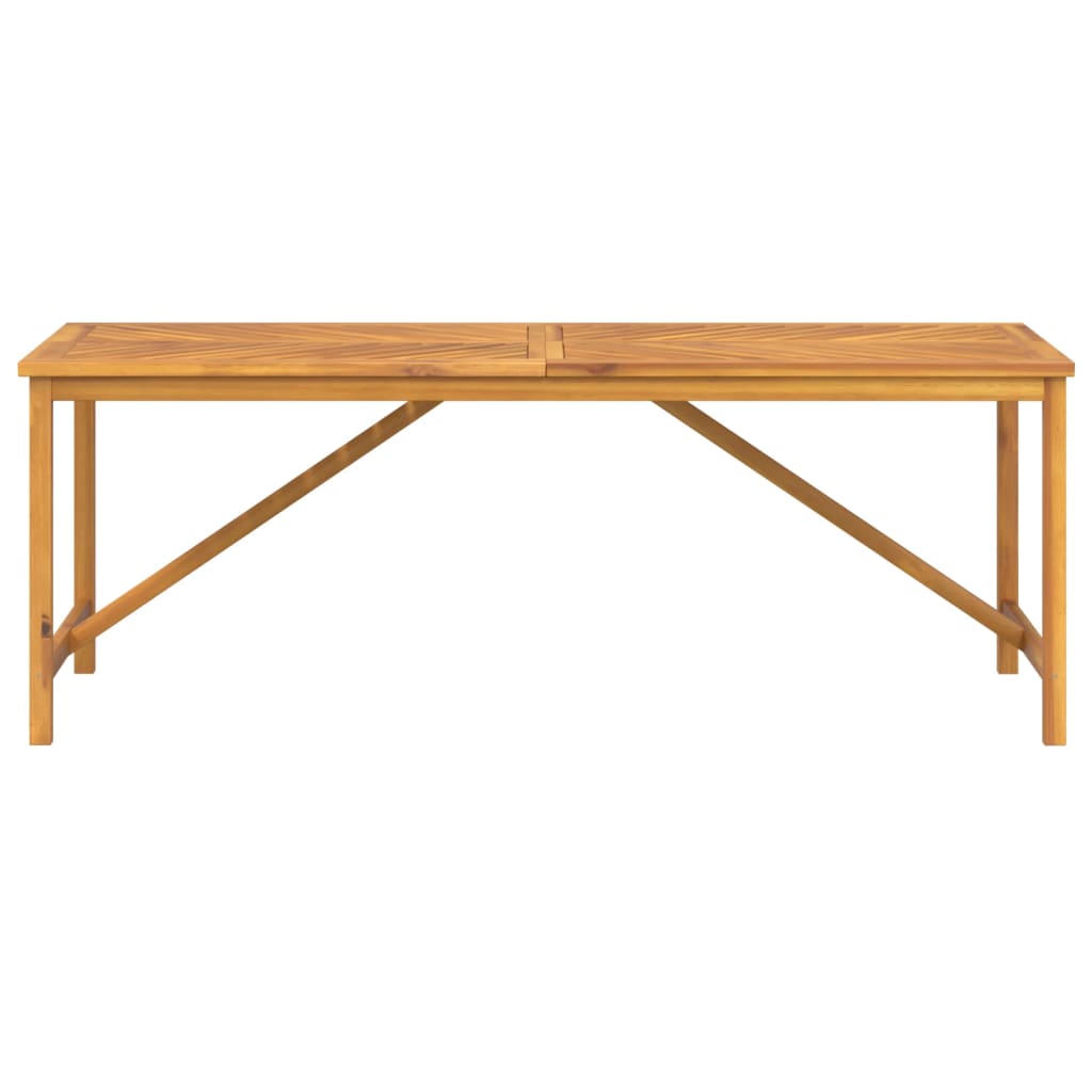 Hagespisebord 200x90x74 cm heltre akasie vidaXL