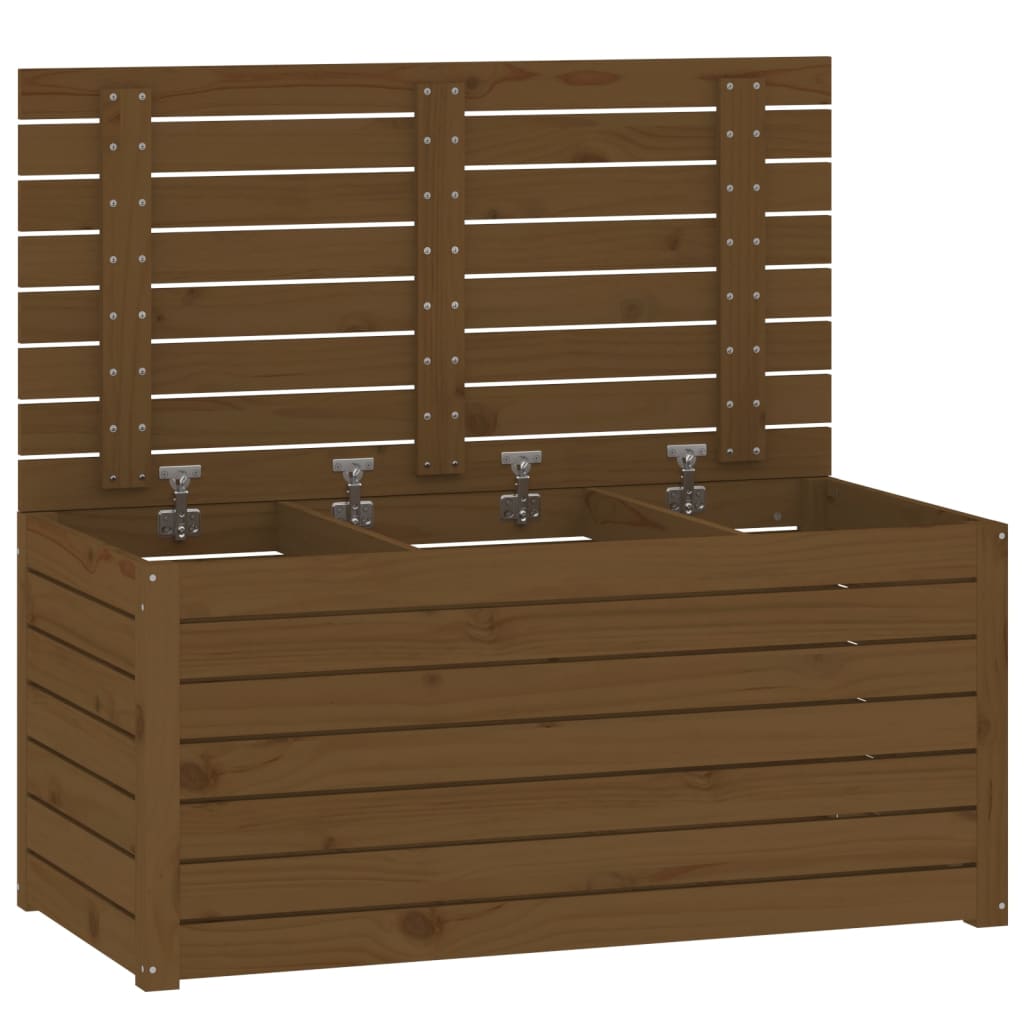 Hagekasse honningbrun 101x50,5x46,5 cm heltre furu