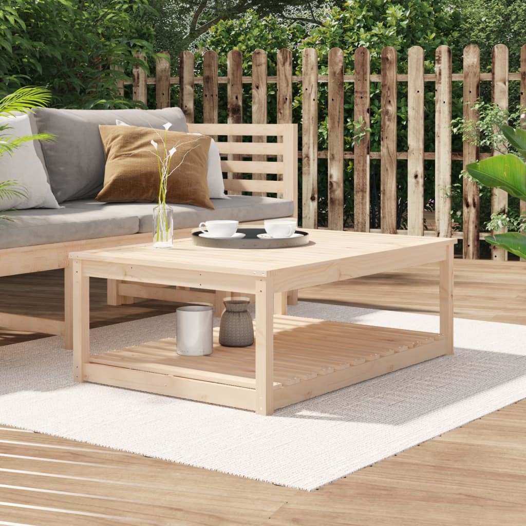 Hagebord 121x82,5x45 cm heltre furu