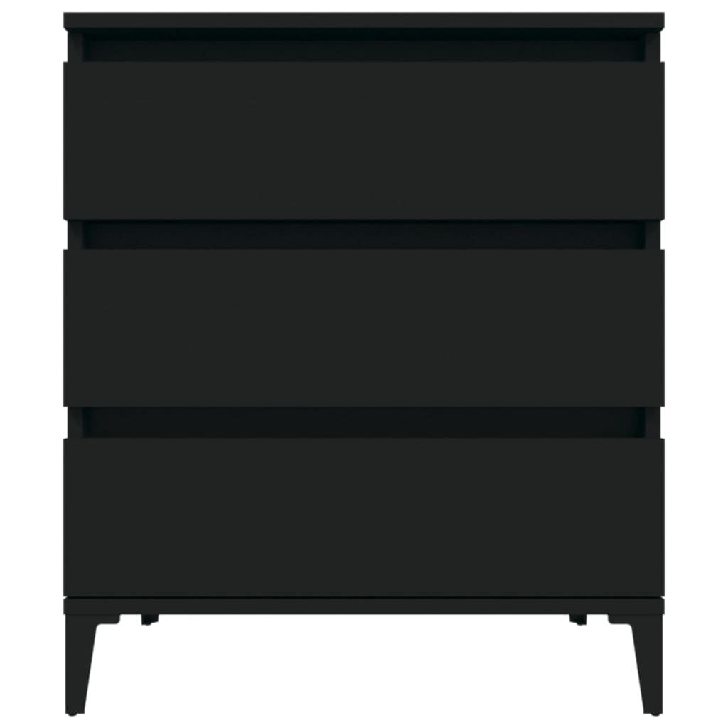 Skjenk svart 60x35x70 cm konstruert tre