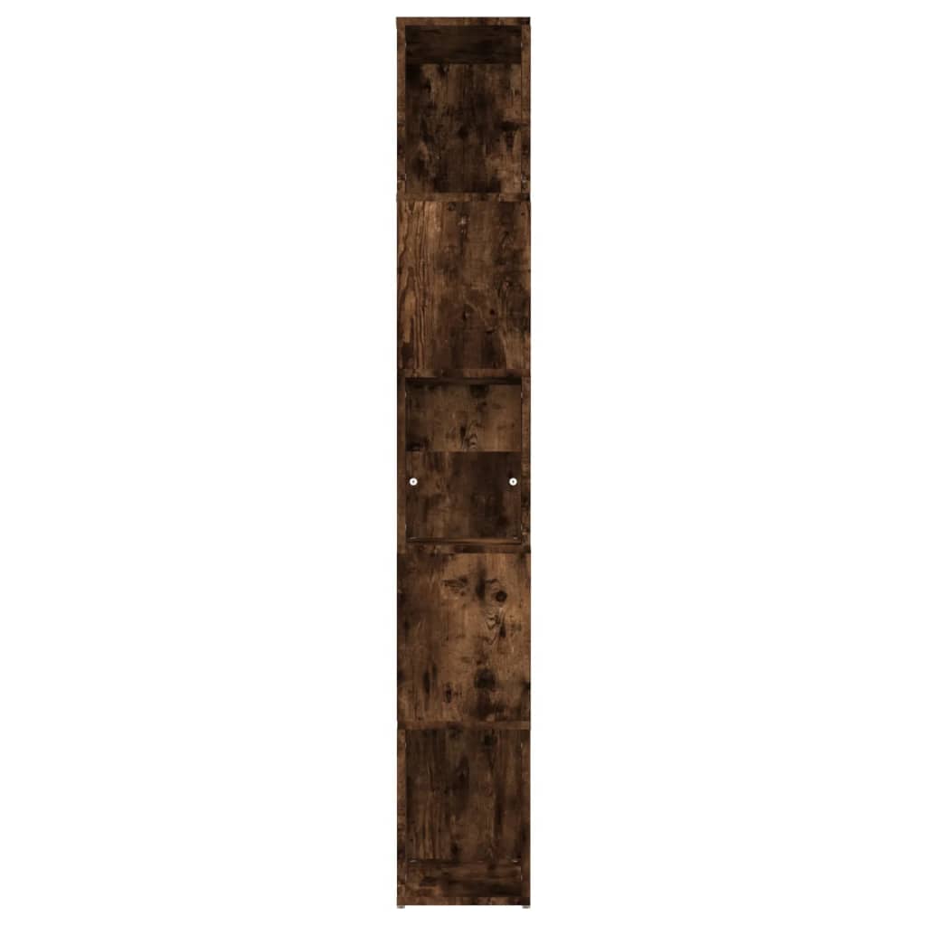 Bokhylle røkt eik 45x24x160 cm konstruert tre