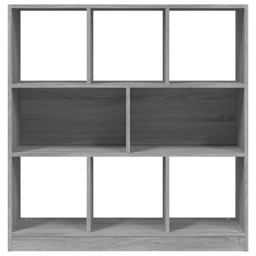 Bokhylle grå sonoma 97,5x29,5x100 cm konstruert tre