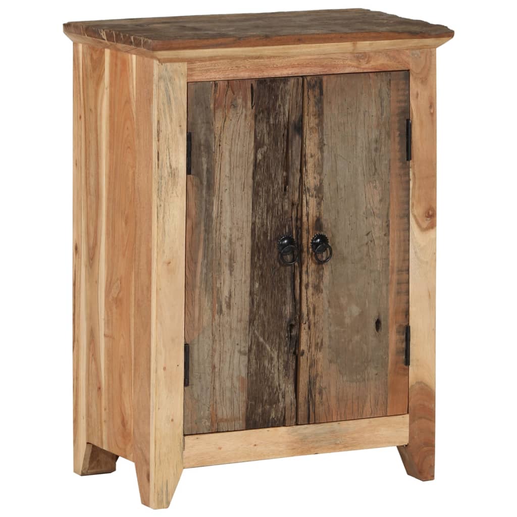 Skjenk 55x33x75 cm gjenvunnet heltre og heltre akasie vidaXL