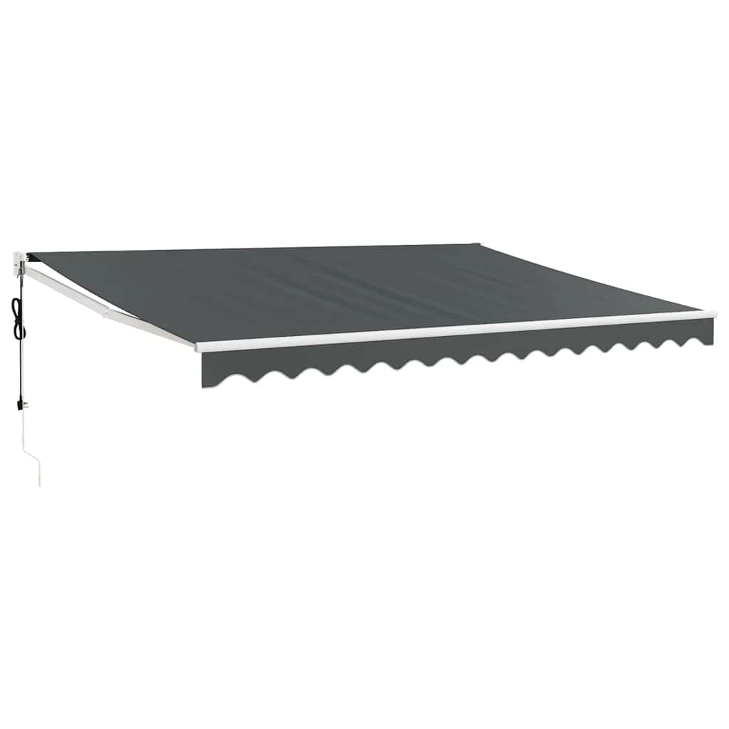 Automatisk uttrekkbar markise antrasitt 5x3 m
