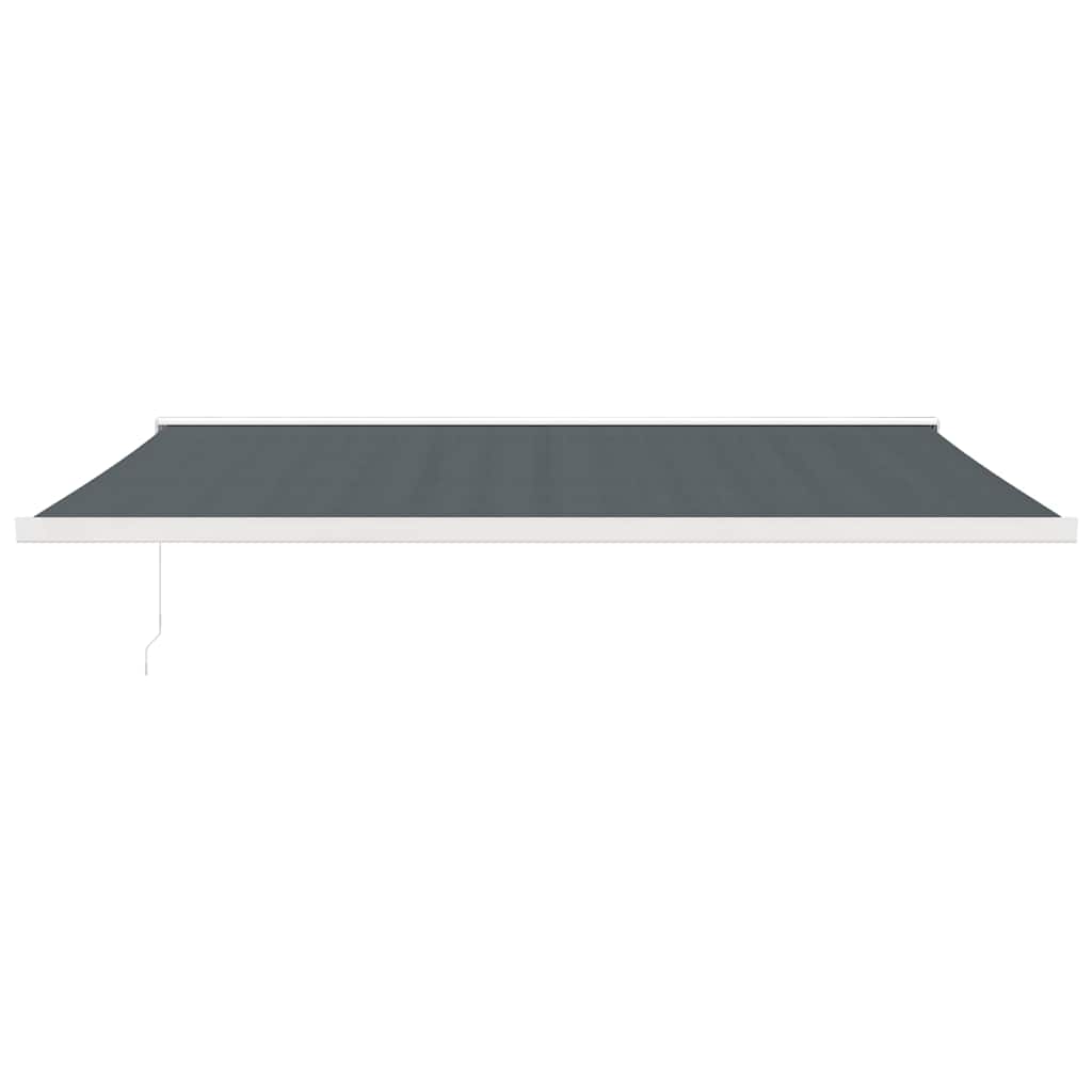 Uttrekkbar markise antrasitt 5x3 m stoff og aluminium
