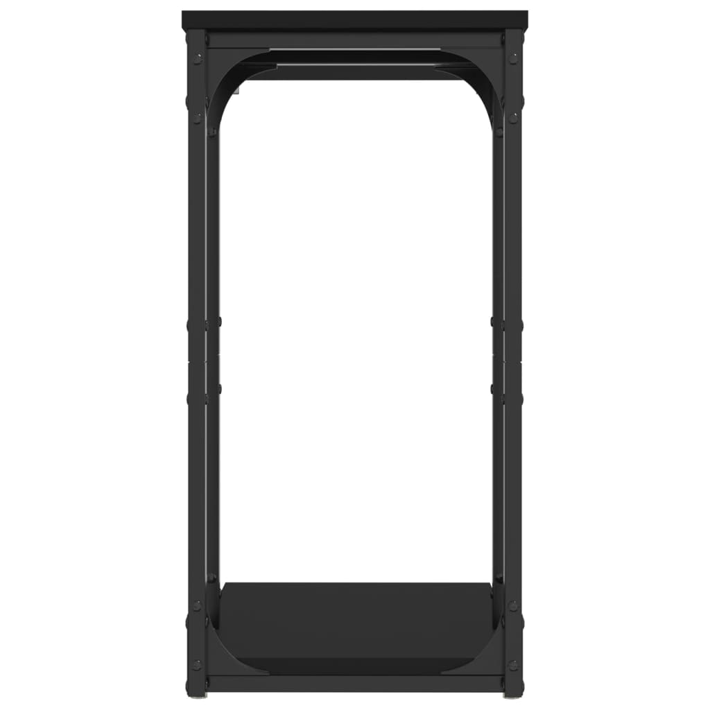 Sidebord svart 40x30x60 cm konstruert tre