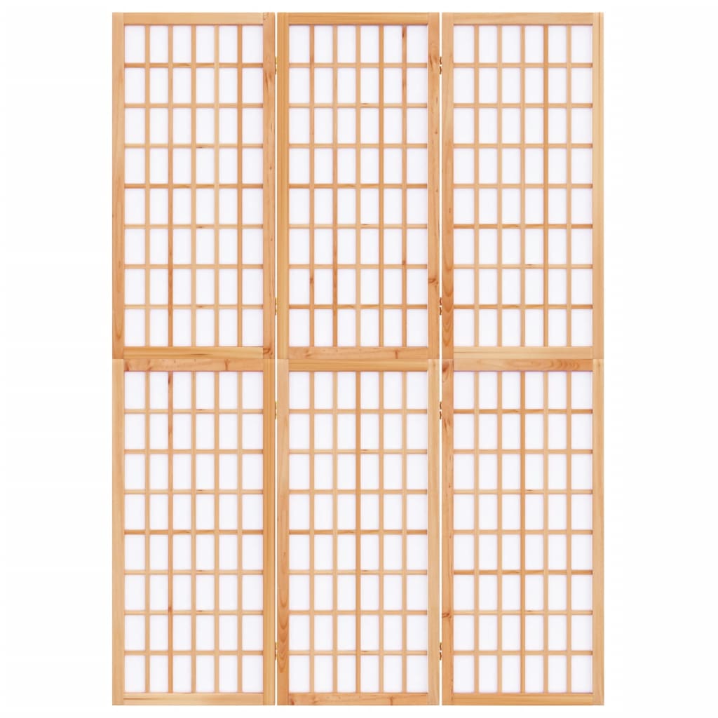 Sammenleggbar romdeler 3 paneler japansk stil 120x170 cm