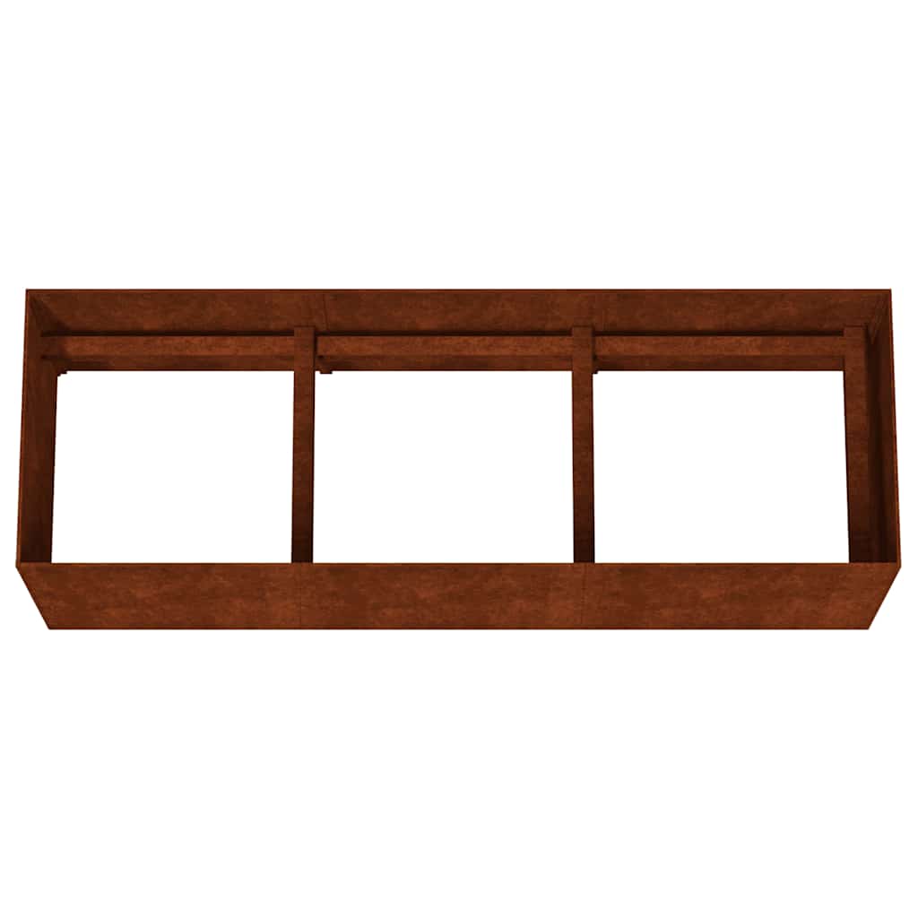 Høybed 120x40x40 cm cortenstål