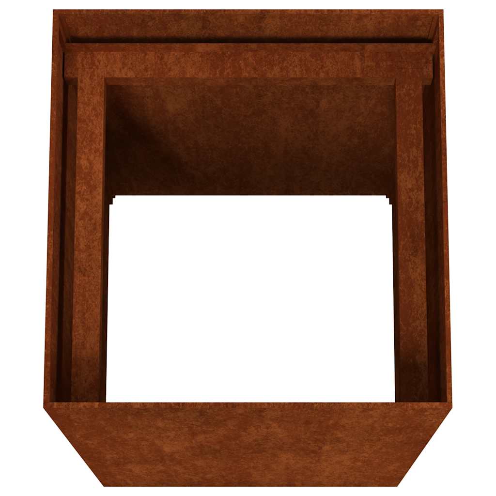 Plantekasse 40x40x80 cm cortenstål