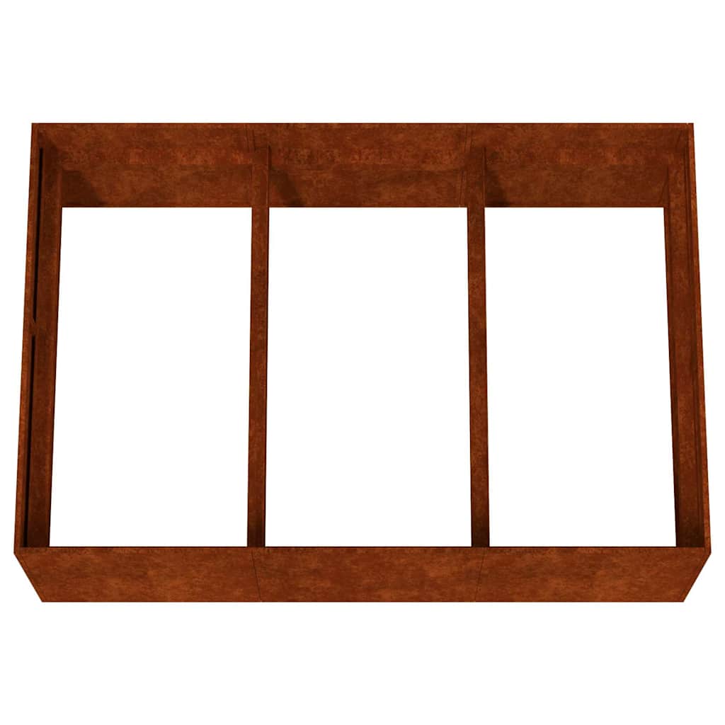 Høybed 120x80x40 cm cortenstål