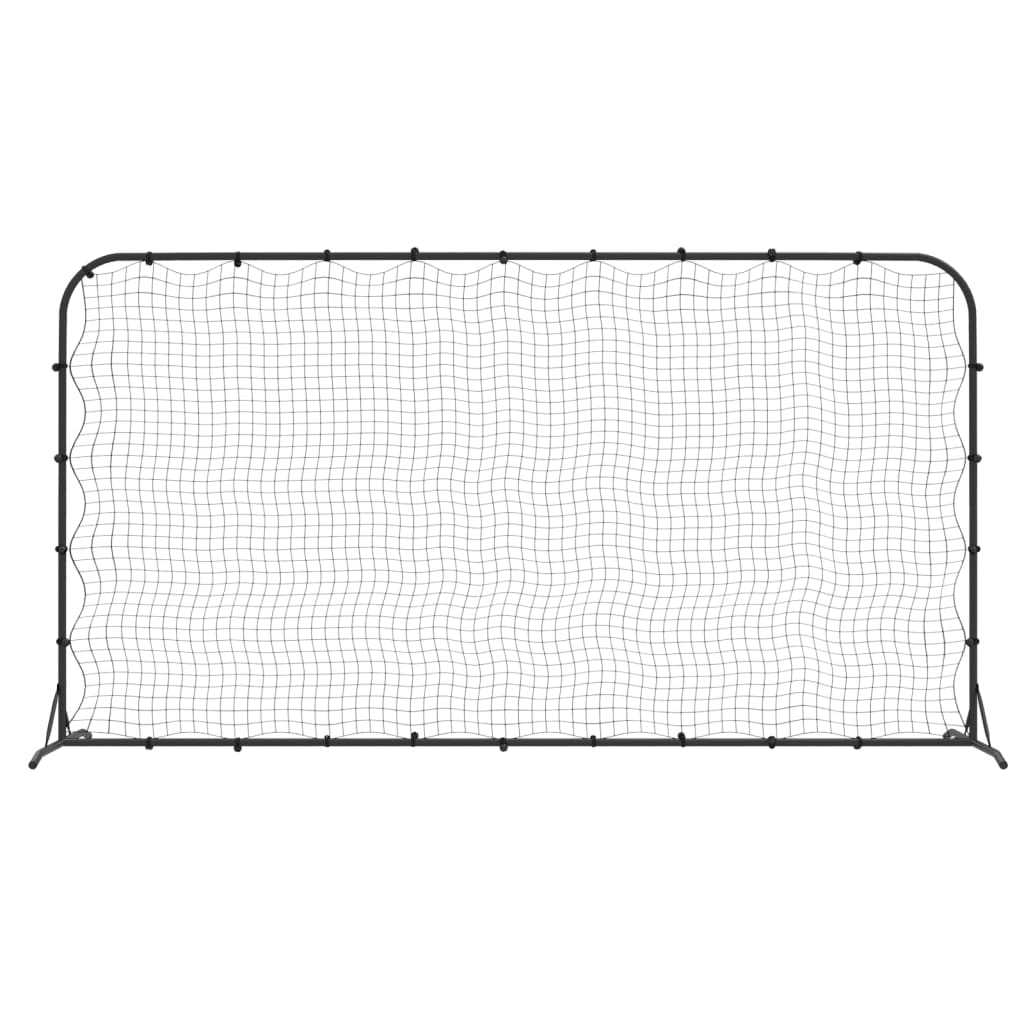 Football stoppnett svart 366x90x183 cm HDPE vidaXL