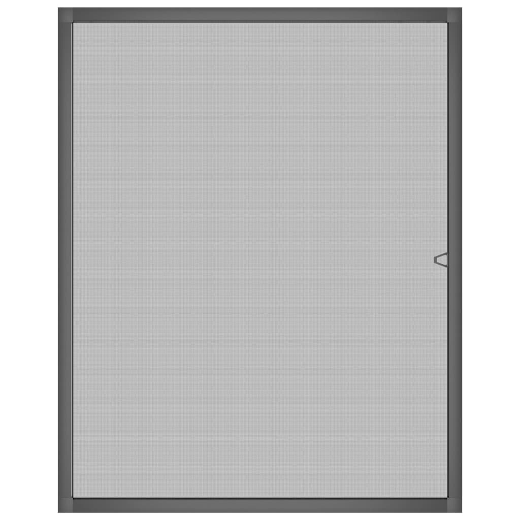 Insektskjerm for vindu antrasitt 80x100 cm
