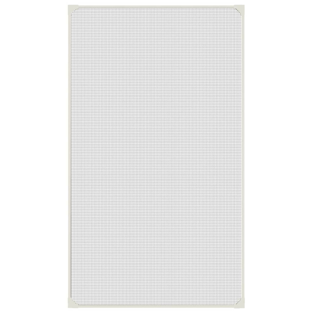 Magnetisk insektskjerm for vindu hvit 80x140 cm