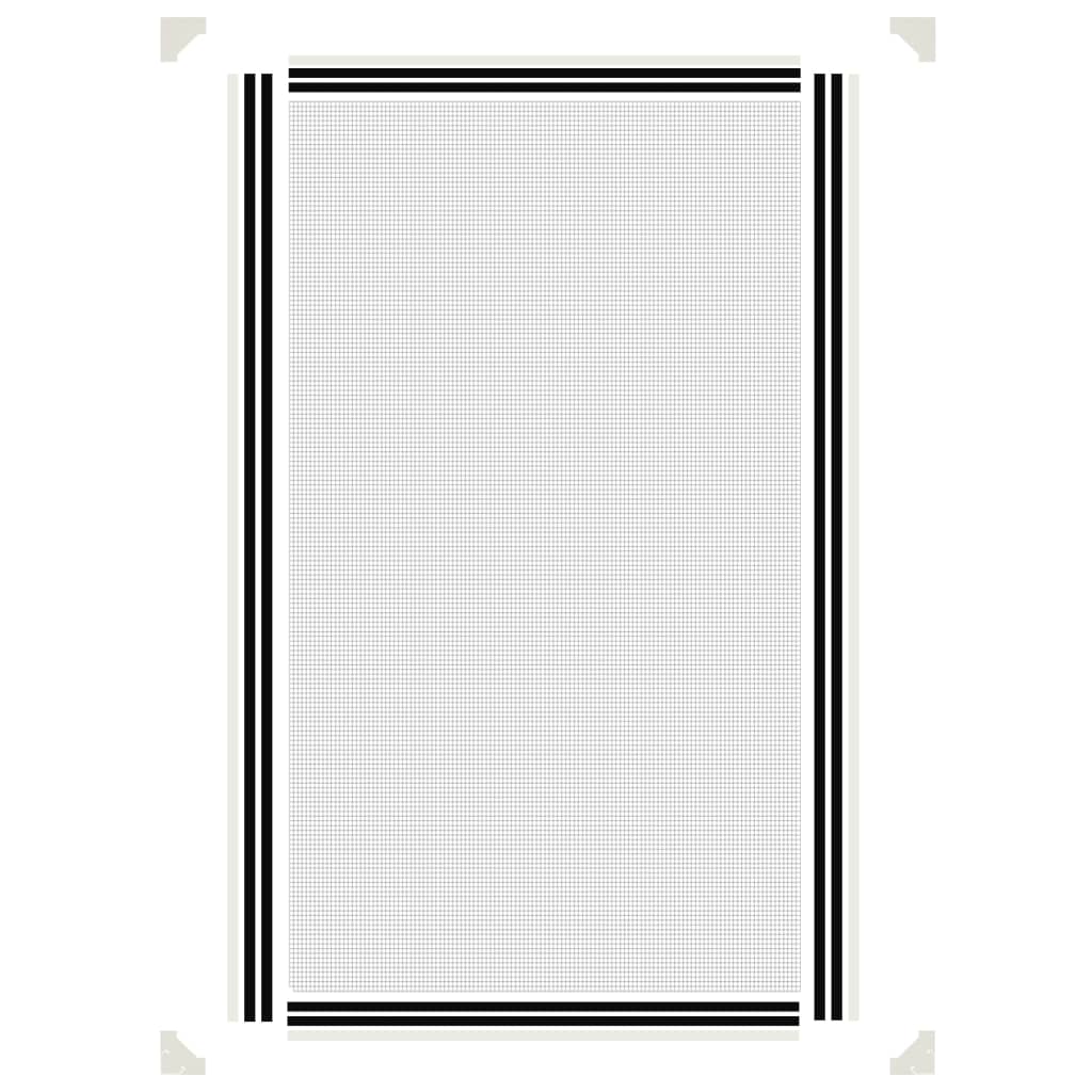 Magnetisk insektskjerm for vindu hvit 80x140 cm