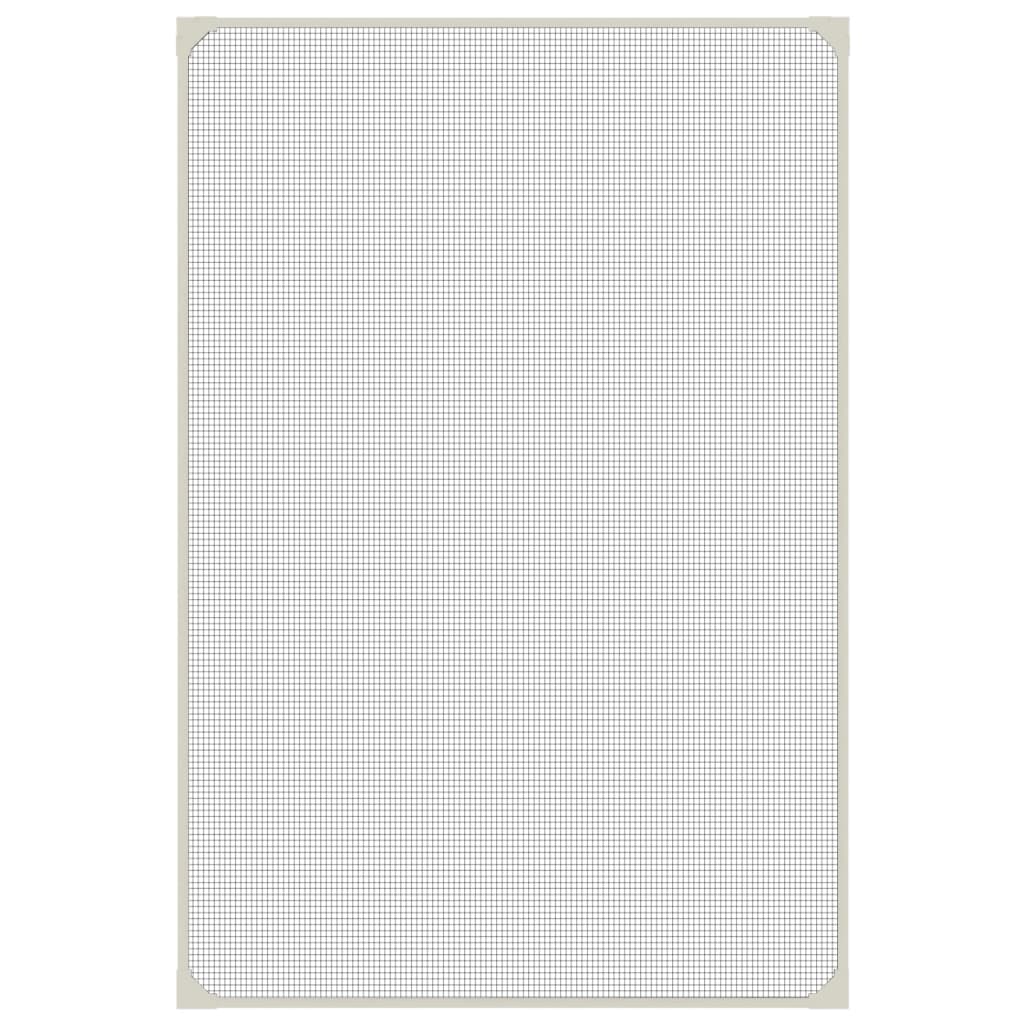 Magnetisk insektskjerm for vindu hvit 80x120 cm