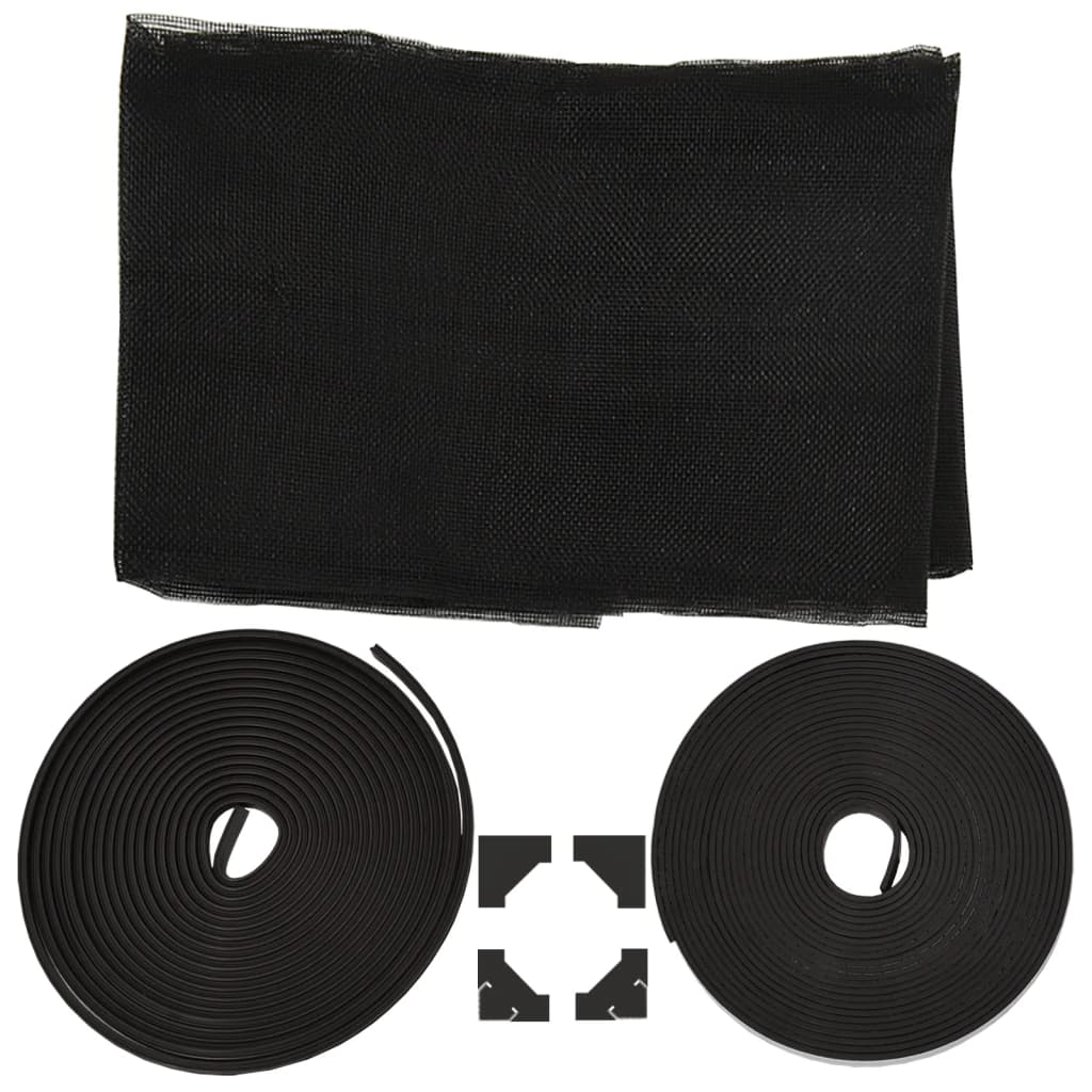 Magnetisk insektskjerm for vindu antrasitt 80x120 cm