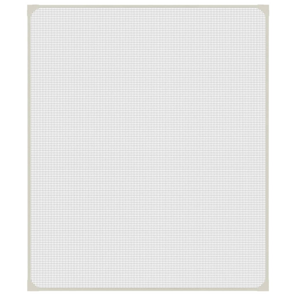 Magnetisk insektskjerm for vindu hvit 100x120 cm
