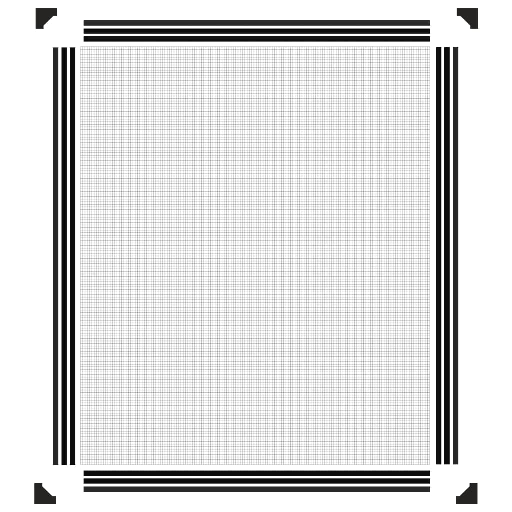 Magnetisk insektskjerm for vindu antrasitt 100x120 cm