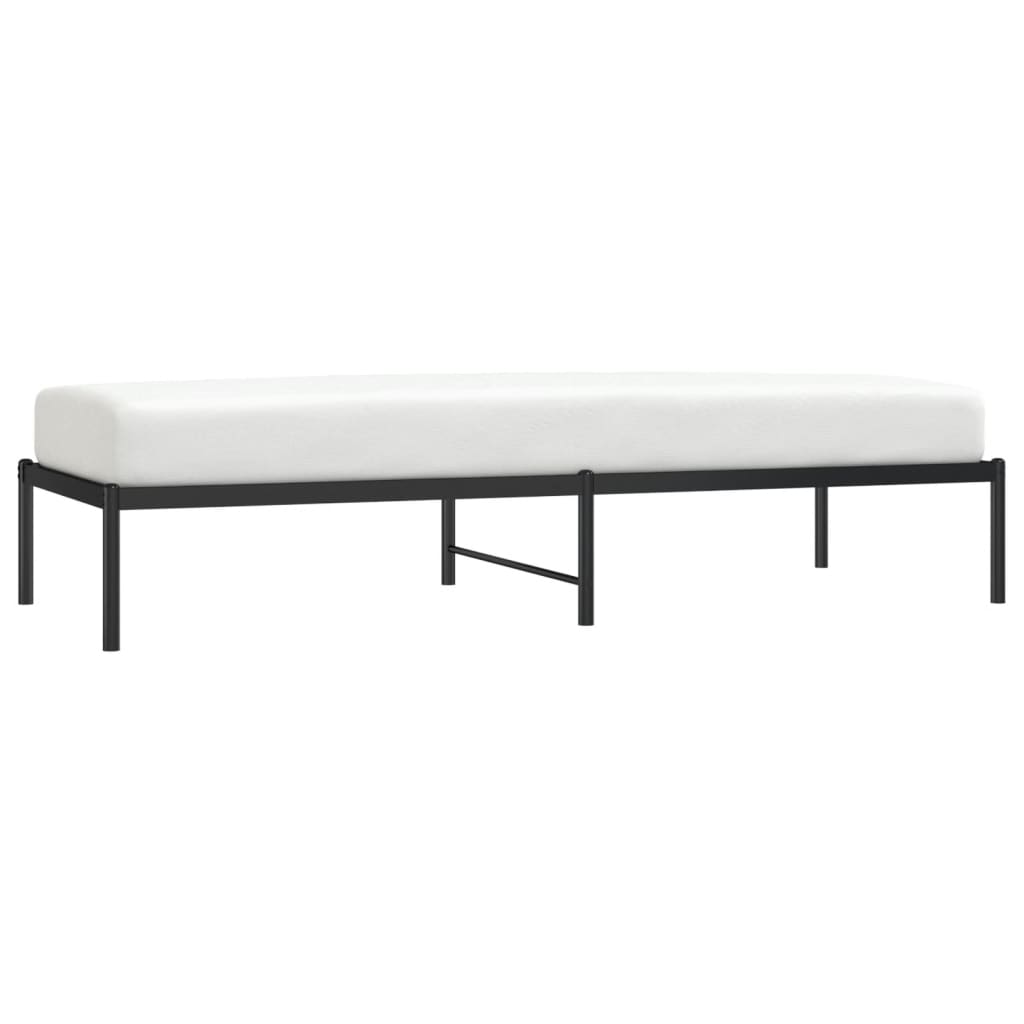 Sengeramme i metall svart 75x190 cm