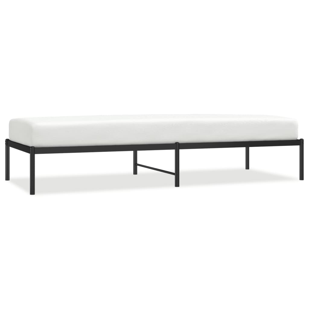Sengeramme i metall svart 80x200 cm