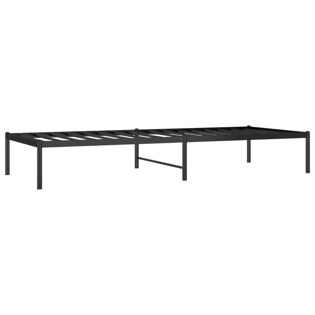 Sengeramme i metall svart 80x200 cm