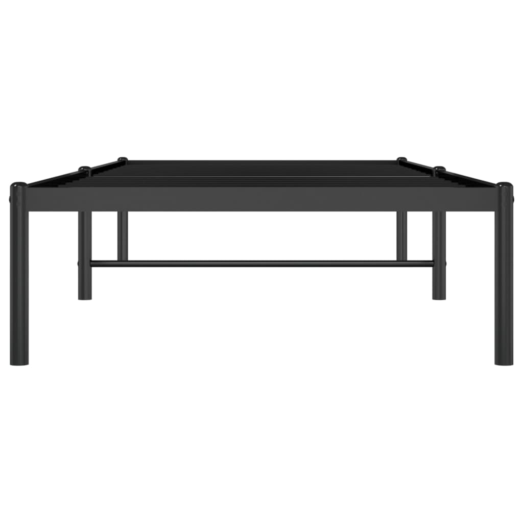 Sengeramme i metall svart 80x200 cm