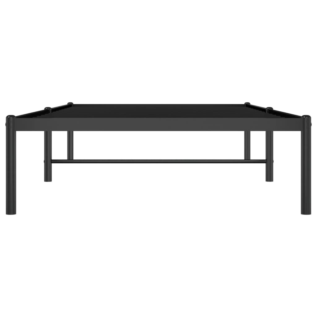 Sengeramme i metall svart 90x190 cm