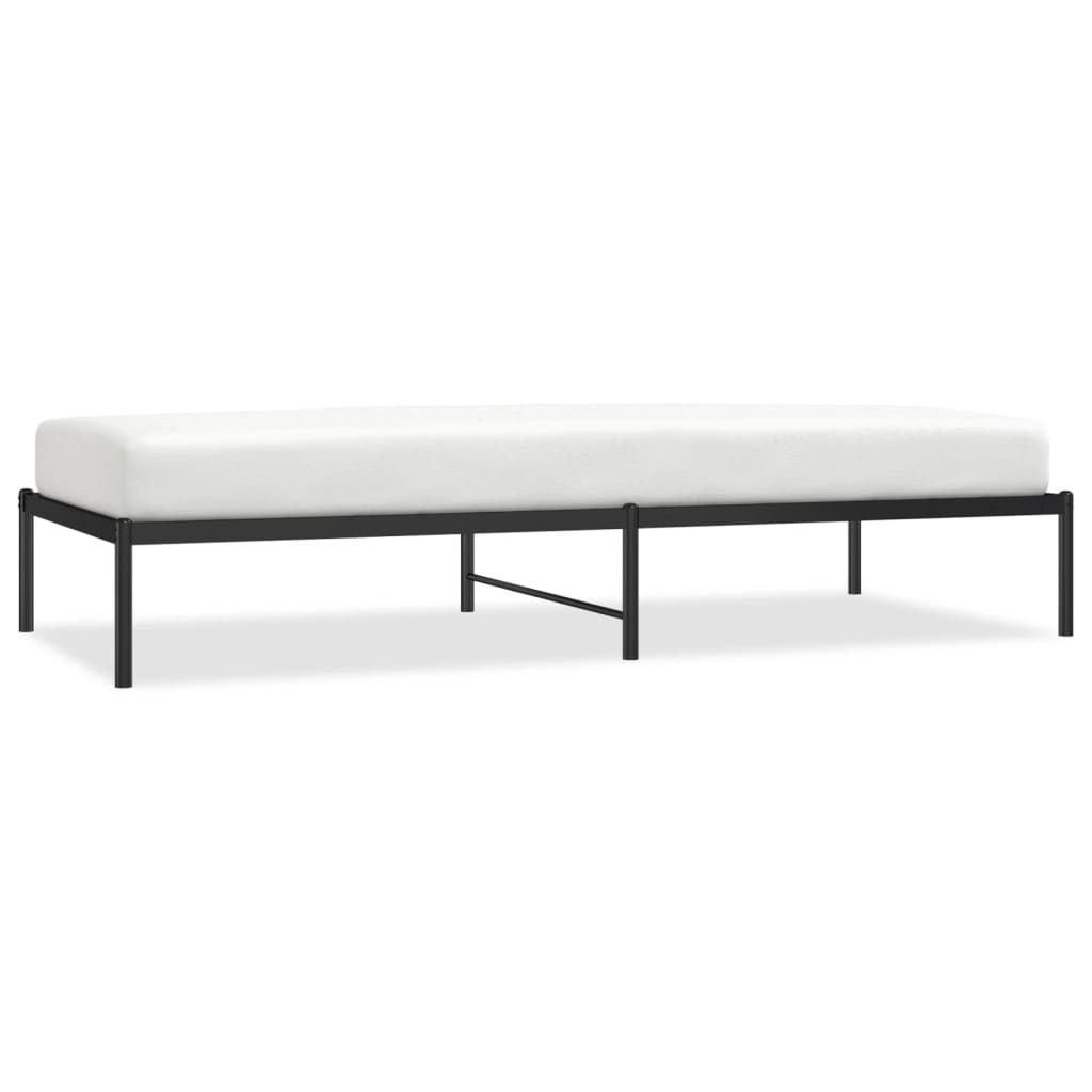 Sengeramme svart metall 90x200 cm
