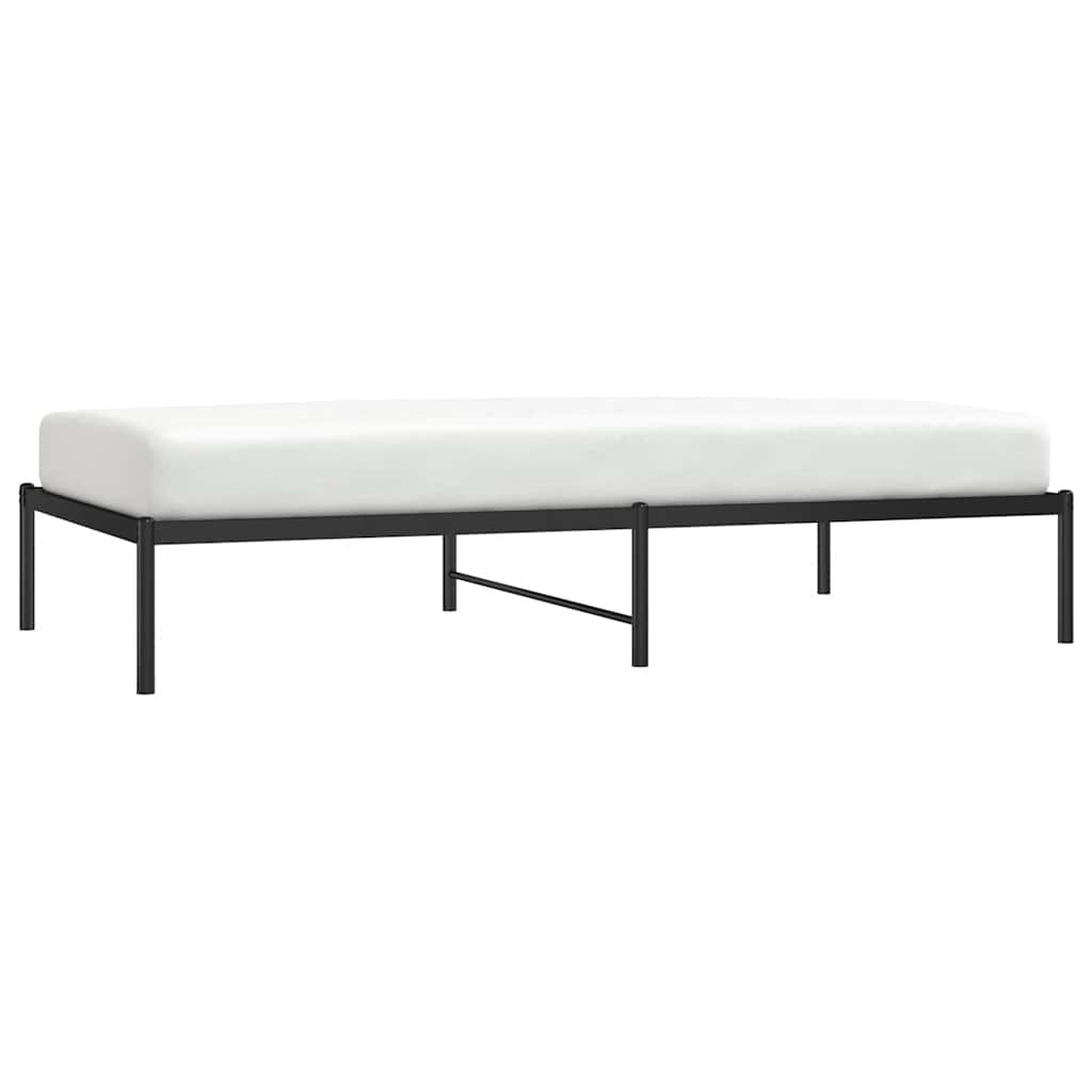 Sengeramme i metall svart 100x190 cm