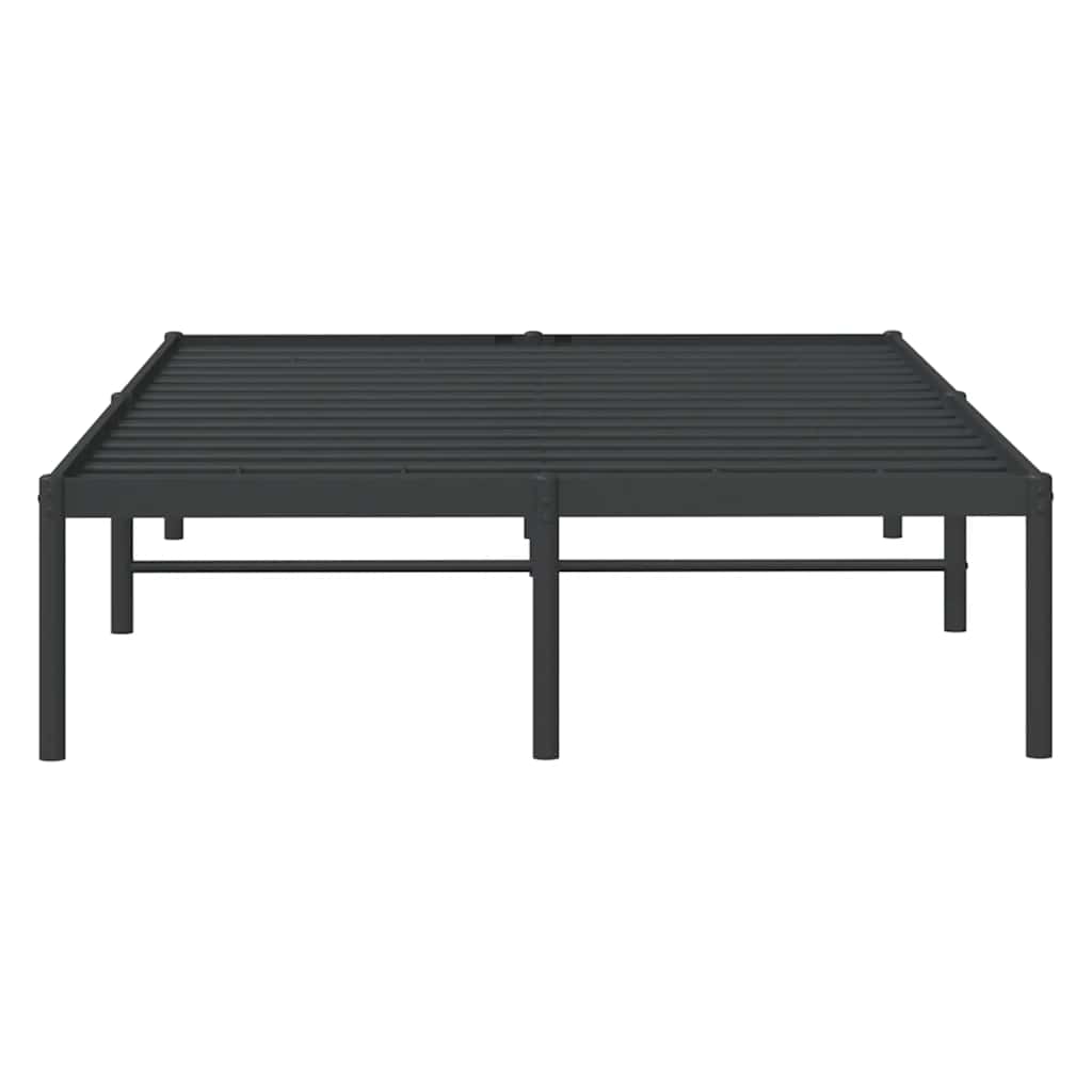 Sengeramme i metall svart 135x190 cm