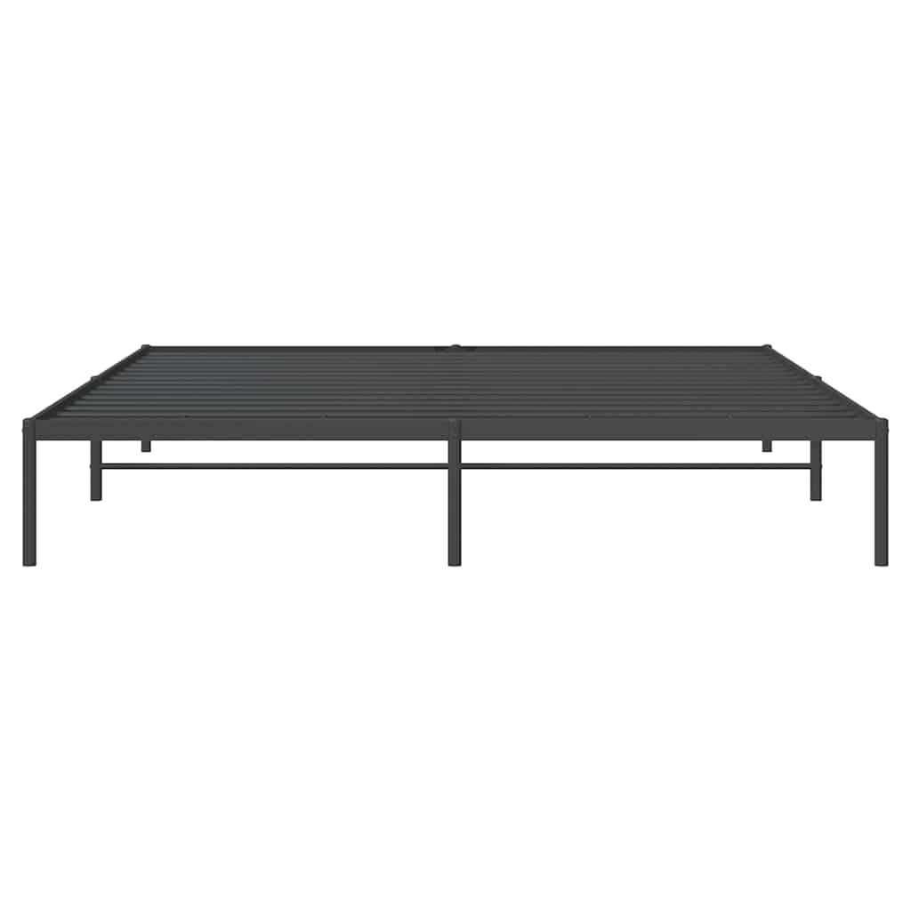 Sengeramme i metall svart 180x200 cm vidaXL
