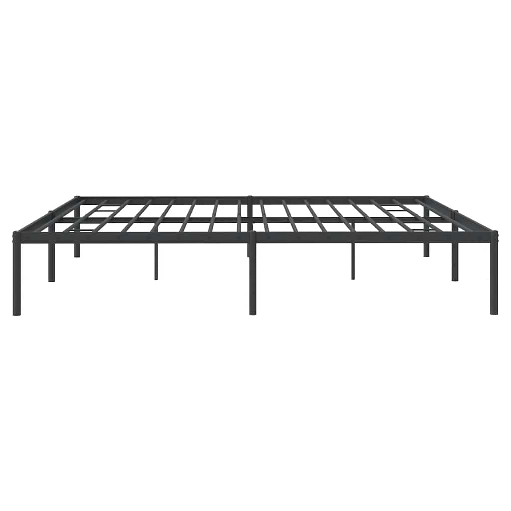 Sengeramme i metall svart 200x200 cm vidaXL