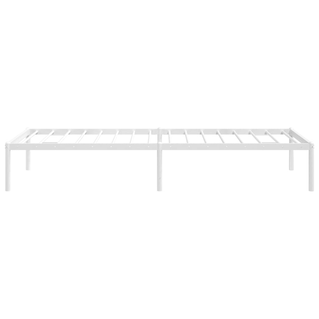 Sengeramme i metall hvit 75x190 cm