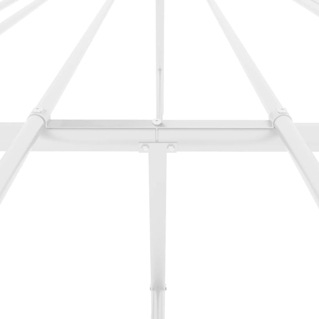 Sengeramme i metall hvit 120x190 cm